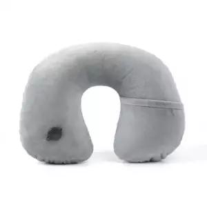 굿웰 여행 기 에어 그레이 공기목베개 휴대용목쿠션 목쿠션 휴대용 목베개 기내용목베