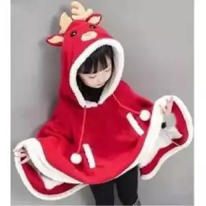 ( )크리스마스 루돌프 망토 어린이 유치원 성탄절 파티복 빨강망토 산타 파티용품 이벤트복