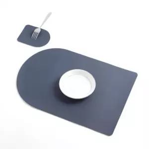 다용도매트 데코매트 식탁매트+컵받침 플레이트매트 양면 가죽 가죽테이블매트 테이블