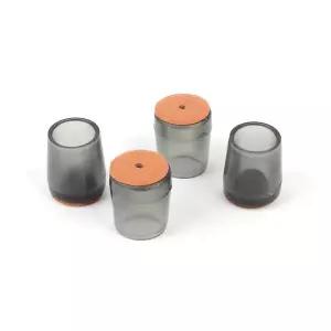 의자발 4P 펠트 원형 반투명 의자캡 바닥긁힘방지 의자발커버 Selzen