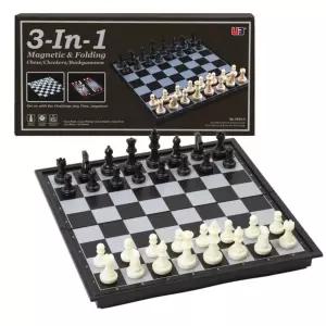 백개먼 3in1 체스판(31cmX31cm)체커 접이식 자석 보드 체스 놀이 게임