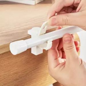 무타공 가정 압축봉 주방 커튼봉 다용도 홀더 고정 신축봉 사무실 걸이