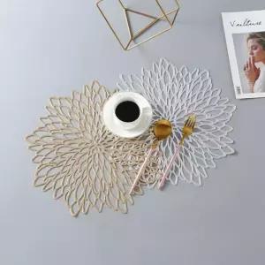 달리아테이블매트 실리콘매트 패드 투명 북유럽 방수 꽃무늬 레이스 테이블매트 실리