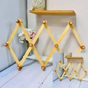 벽부착옷걸이 벽고정옷걸이 원목 대 옷걸이 자바라