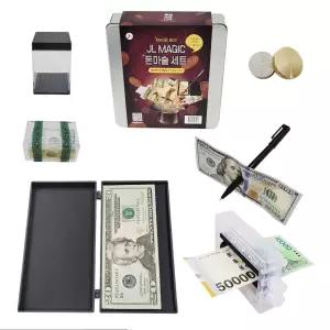 JL MAGIC 돈마술세트지폐용품 변화 소품 파티 학습 도구 배우기 초보자 사라지기