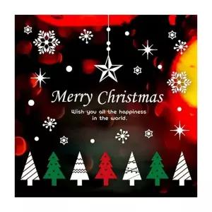 ( )크리스마스 리틀트리 3색 유리창문 데코스티커