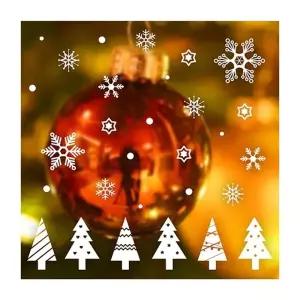 ( )크리스마스 리틀트리 1색 유리창문 데코스티커