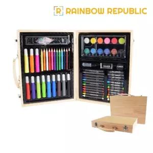 PV 우드 종합미술세트 67pcs어린이선물 색연필 색칠교구 놀이용 조카