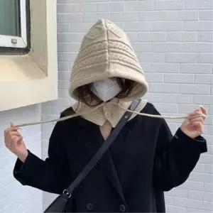 여성 후드바라클라바 니트 겨울워머 낚시마스크 방한용품 겨울마스크 스노우보드마스크 자전거마스크 멋진