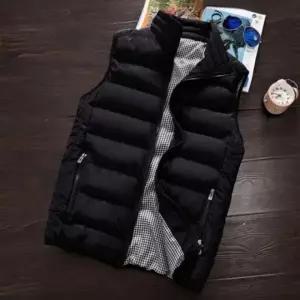 초경량 따뜻한 겨울 패딩조끼 캐주얼 조끼 퀄팅 보온 패딩 조끼 남자 겨울 점퍼