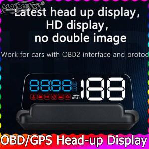 C500 OBD2 헤드업 디스플레이 앞 유리 자동차 속도계 프로젝터 액세서리 T900 GPS HUD 모든 차량 속도 KM/H MPH 맞춤형