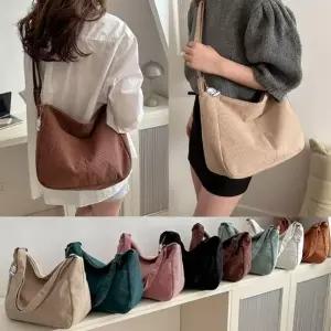 투포켓 만능 코듀로이 크로스백 가방 여성 겨울 가을 가을 천가방 코듀로이 학생가방 에코백 여성백 겨울