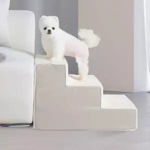 베이직 3단 스텝 베이지강아지 쇼파계단 침대 반려견3단 애완3단 애완 반려 애견