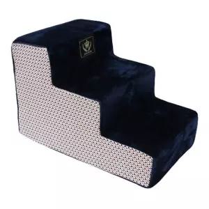 도그포즈 북유럽밸런스 삼각형 3단 네이비반려동물계단 가정용 용강아지 실내용 애완용 침대 애견용 용계단