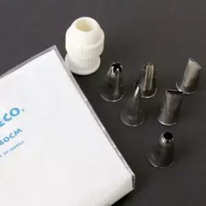 케익장식깍지 대형 짜개 간단한 베이킹도구 6종set 대팁 롤타입 별깍지 앙금 아이싱 제과제빵 꽃잎 모양