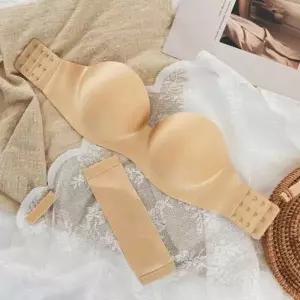 스트랩 탈부착 오프숄더 브라