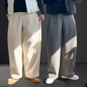 [라일리의류] Rly 히터스 핀턱 밴딩 벌룬 와이드 모직 팬츠 (5c