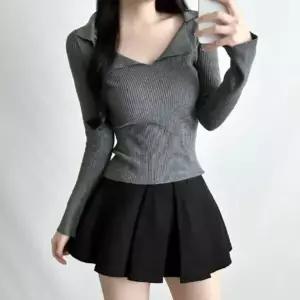 [하프클럽/셀러허브_여성트랜드패션]Rly 카라 V넥 골지니트 4color