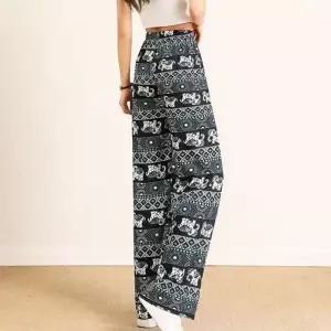 [라일리여성의류] Rly 와이드팬츠 여름 고무줄 쿨팬츠 몸빼바지 촌캉스