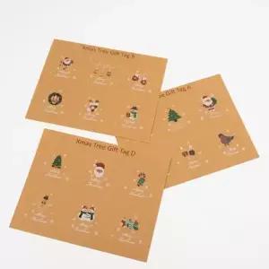 성탄절 장식 데코 크리스마스 스티커 포장지