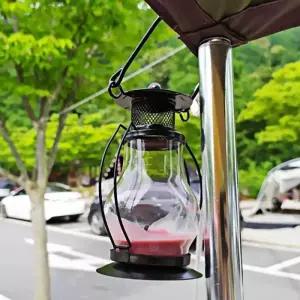 캠핑 캔들 베이직램프 블랙 티라이트 소품