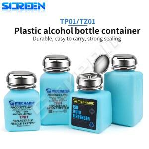 Mechanic 180ml 100ml 빈 플라스틱 액체 알코올 병 전화 수리를위한 ESD 유체 디스펜서 PCB 마더 보드 청소 컨테이너