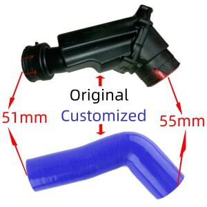 SPEED  COOL 2001- 볼보 호환 V70 S60 S80 XC90 D5 2.4D 실리콘 터보 공명기 호스 튜브 파이프 키트 부품 N