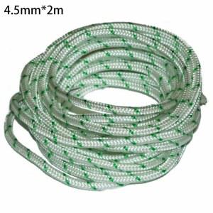 1pc 풀 스타트 코드 나일론 스타터 로프 교체 4.5mm * 2m 리코일 엔진 시작 코드 잔디 깎는 기계 부품 전기 톱 송풍기 예비 부품