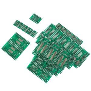 35PCS 양면 PCB 키트 SMD DIP 어댑터 변환기 보드로 전환 SOP8 MSOP10 SOP14 SOP20 전자 부품