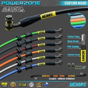 바이크 오토바이 먼지 자전거 땋은 강스틸 유압 강화 브레이크 라인 클러치 오일 호스 튜브 500  2400mm Un