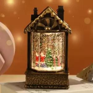 ( )LED 멜로디워터볼 크리스마스 스노우볼 오르골 무드등 소품 인테리어