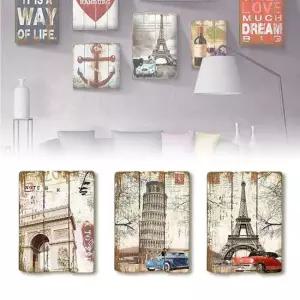 빈티지포스터 복고풍 인테리어 목재 빈티지 포스터 카페 감성판넬 빈티지액자