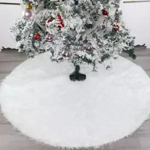 ( )트리 스커트 화이트 털 장식품 크리스마스 가리개