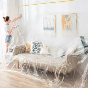 [무료배송] 다용도 붙이는 도배 비닐 비닐막 대형 덮개 1.1x20M