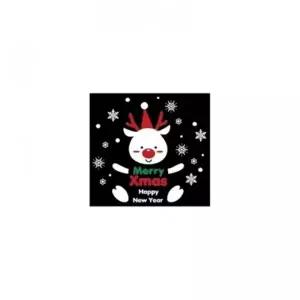 ( )FWP 크리스마스 유리창 스티커 창문 붙이는트리 윈도우 루돌프 파티하자