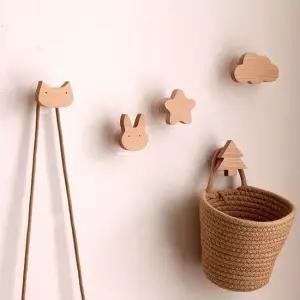 [무료배송] 무타공 우드 인테리어 매직후크 접착식후크 후크걸이