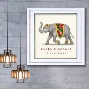 풍수인테리어 코끼리 30W 3ELE1 그림 액자 풍수에 좋은 부자되는그림