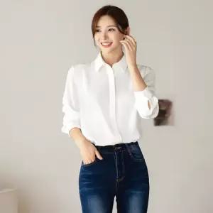 [시크라인] 리엔 히든버튼 블라우스