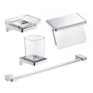 용품 크롬 견고한욕실 세트 액세서리 4종 모닝 세면대 욕실