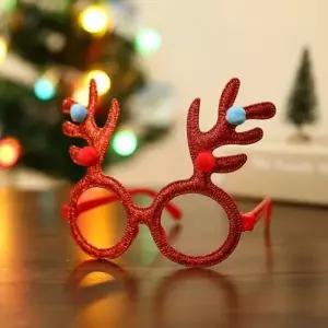 크리스마스 파티 루돌프 반짝이 뿔테 안경 코스튬 가면 산타 머리띠 산타복 교회 성가대 성탄절