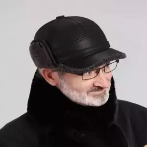 중년남성 3컬러 겨울 방한 귀마개 인조퍼 볼캡모자