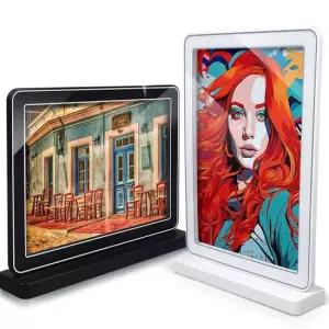 홍보판 A4 슬라이딩 프레임 T형 사진 홍보 포토 탁상 액자 슬라이딩액자