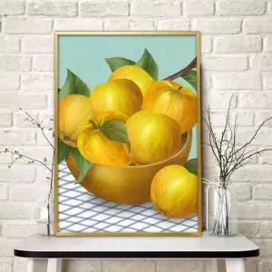 풍수인테리어 사과그림 액자 A3 2APP4 풍수그림 돈들어오는 부자되는그림