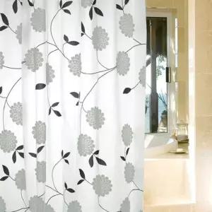 플라워 패턴 샤워커튼 물튐방지 방수 욕실커튼 방수샤워커튼 방수욕실커튼 목욕커텐 목욕커튼 샤워커튼