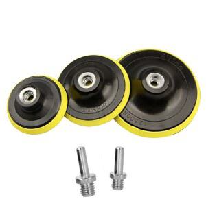 3-7 인치 자체 접착 백킹 패드 연마 플레이트 10/14mm 스레드 어댑터 앵글 그라인더 휠 샌더 디스크 연마 도구