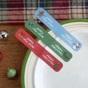 ( )크리스마스 선물 카페 포장 삼색 씰 스티커 10매_23929879