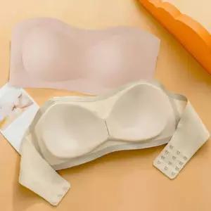 오프숄더 이너웨어 여성 브라 4단 후크