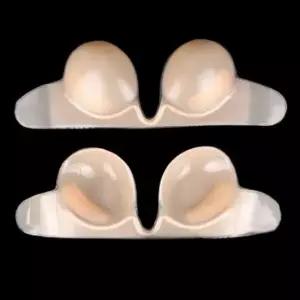 VNG 끈없는 오프숄더 실리콘 브라