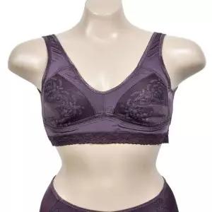 플라워 레이스 인견 풀컵 노와이어 스포츠브라