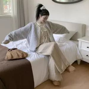 여성 양면 뽀글이 스포티 자켓